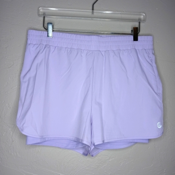 Johnny Was Calme Purple Elements Run Shorts - Picture 1 of 7